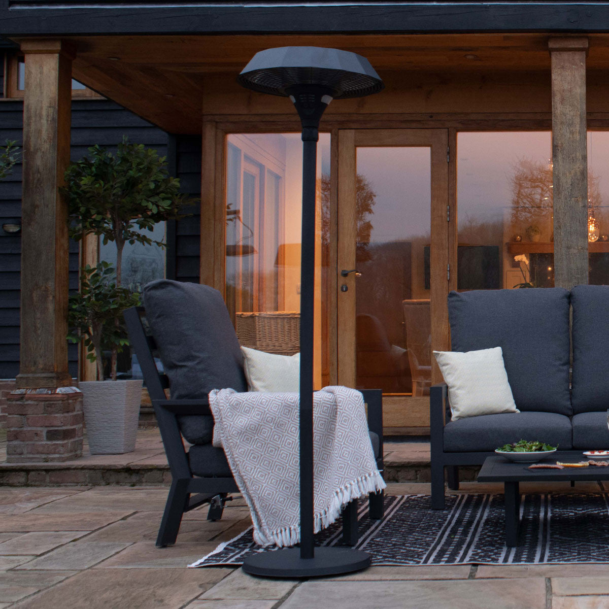 Maze Helio Outdoor Freestanding Electric Patio Heater 2100W